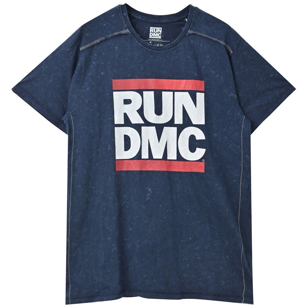 RUN DMC ランディーエムシー - Logo / Black Label(ブランド) / Snow Wash / Tシャツ / メンズ - PGS